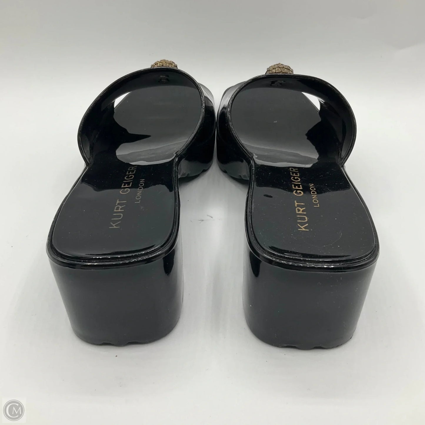 Sandals Heels Block By Kurt Geiger London In Black, Size: 6