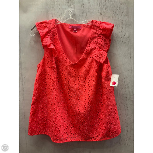 Top Sleeveless Designer By Lilly Pulitzer In Pink, Size: M