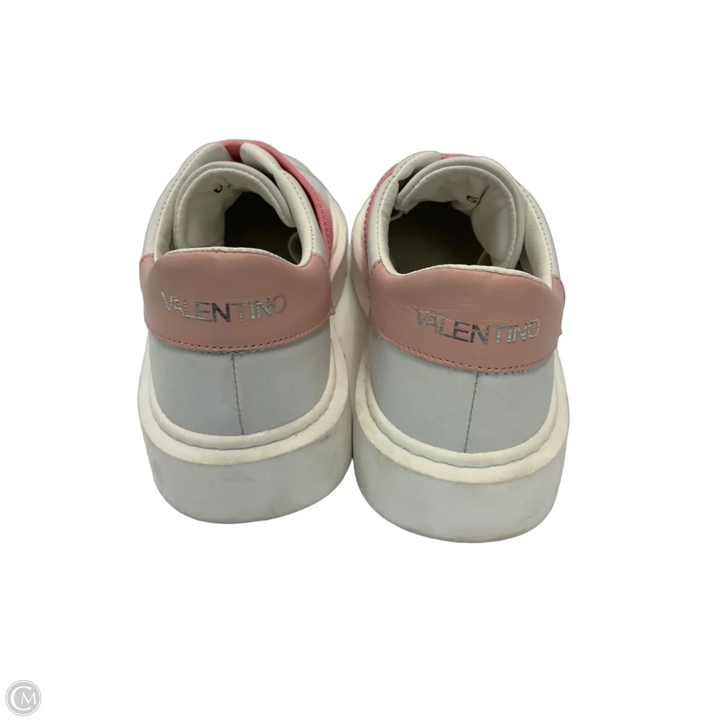 Shoes Designer By Valentino-mario In Pink & White, Size: 6.5