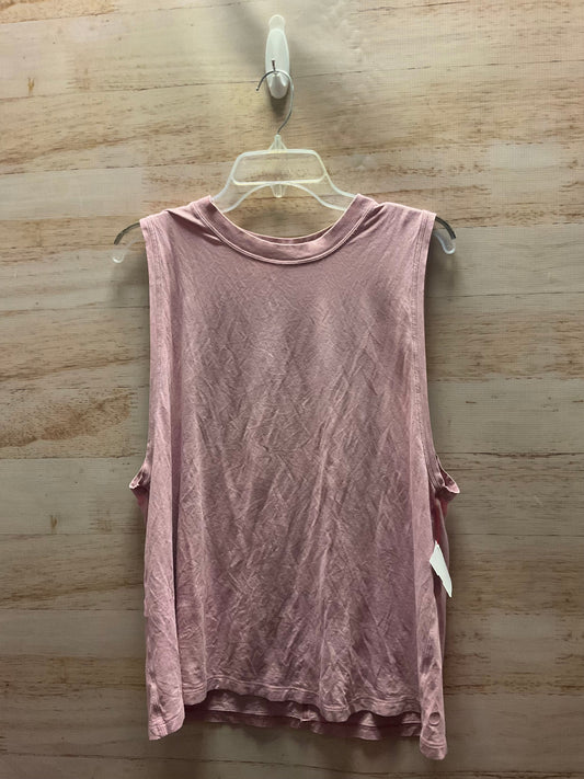 Athletic Tank Top By Lululemon In Pink, Size: 8