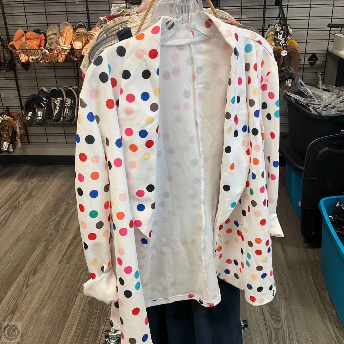 Blazer By Clothes Mentor In Polkadot Pattern, Size: 2x