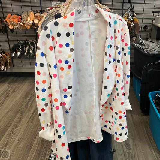 Blazer By Clothes Mentor In Polkadot Pattern, Size: 2x