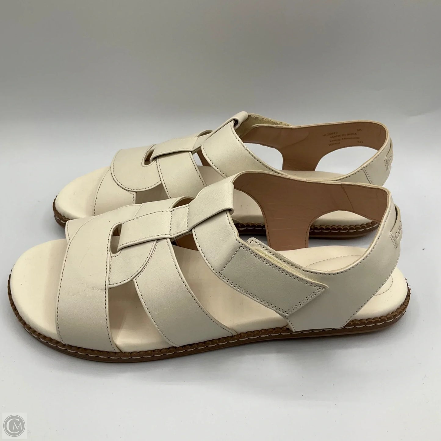 Sandals Flats By Cole-haan In Cream, Size: 8