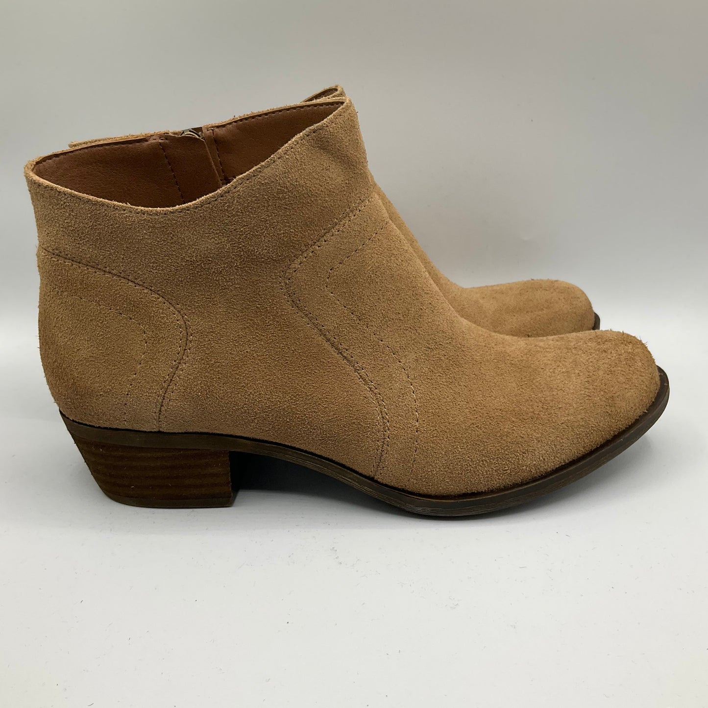 Boots Ankle Heels By Lucky Brand In Brown, Size: 8