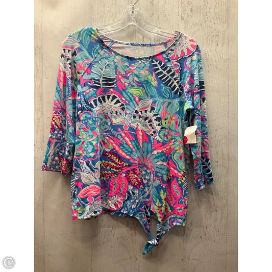 Top Long Sleeve Designer By Lilly Pulitzer In Multi-colored, Size: S