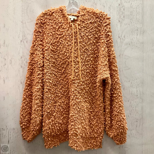 Sweatshirt Hoodie By Umgee In Orange, Size: M