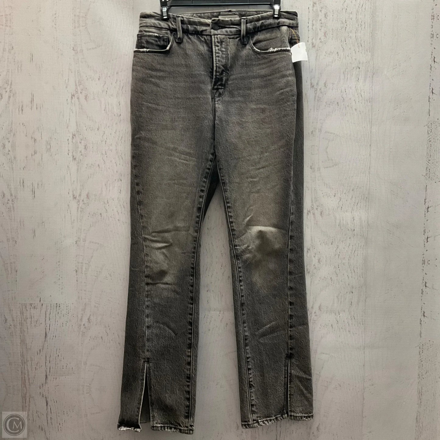 Jeans Straight By Good American In Black, Size: 2
