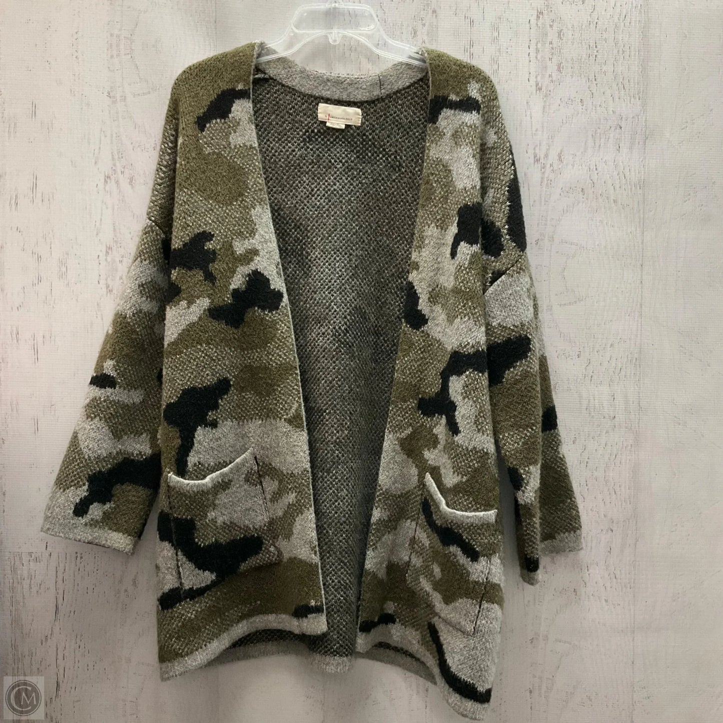 Cardigan By Anthropologie In Camouflage Print, Size: Xs