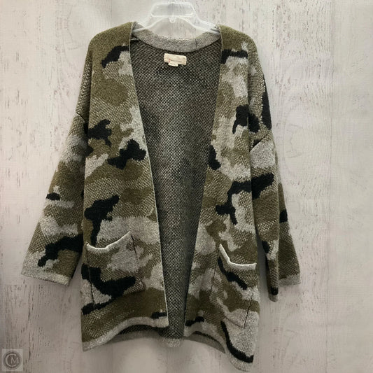 Cardigan By Anthropologie In Camouflage Print, Size: Xs