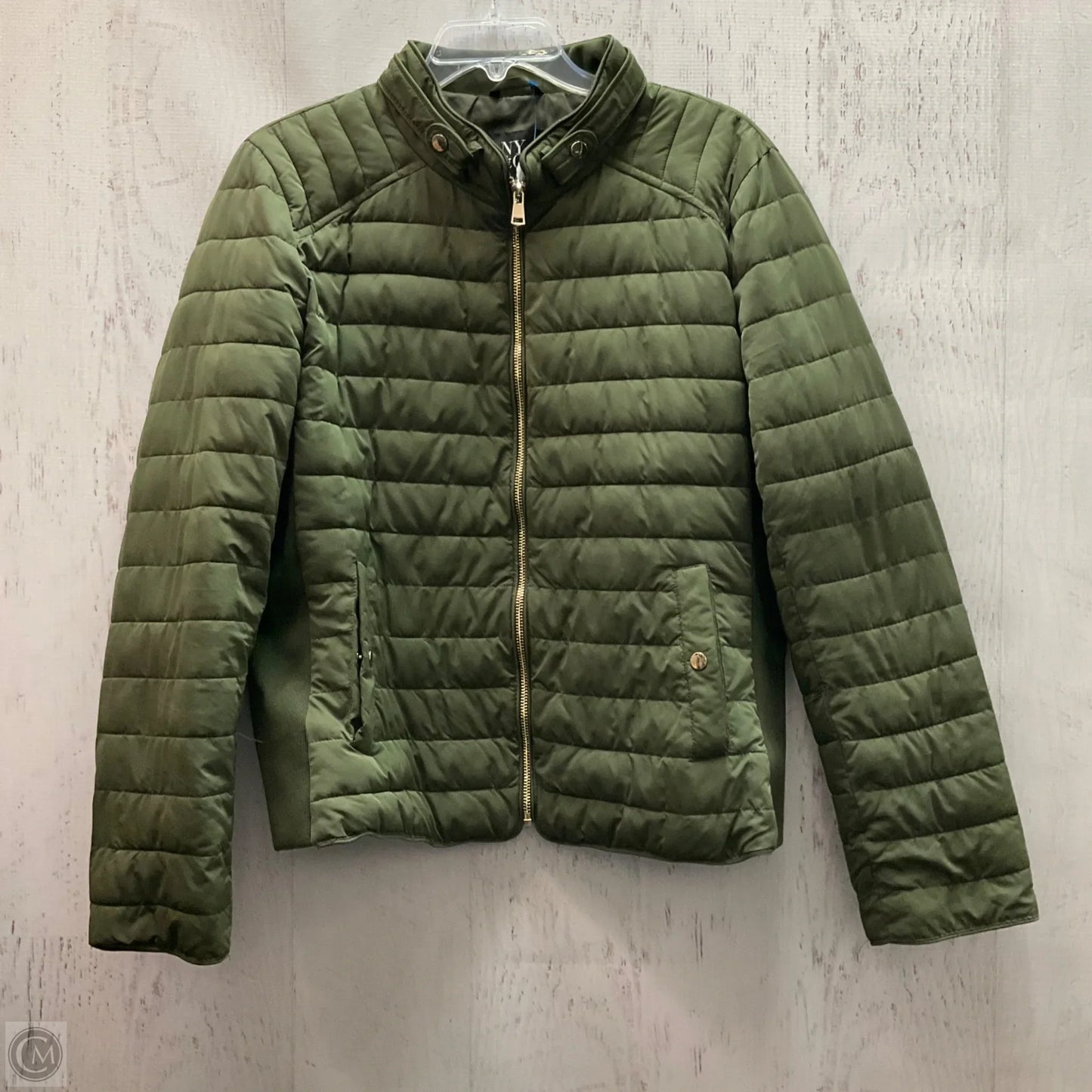 Jacket Puffer & Quilted By New York And Co In Green, Size: L