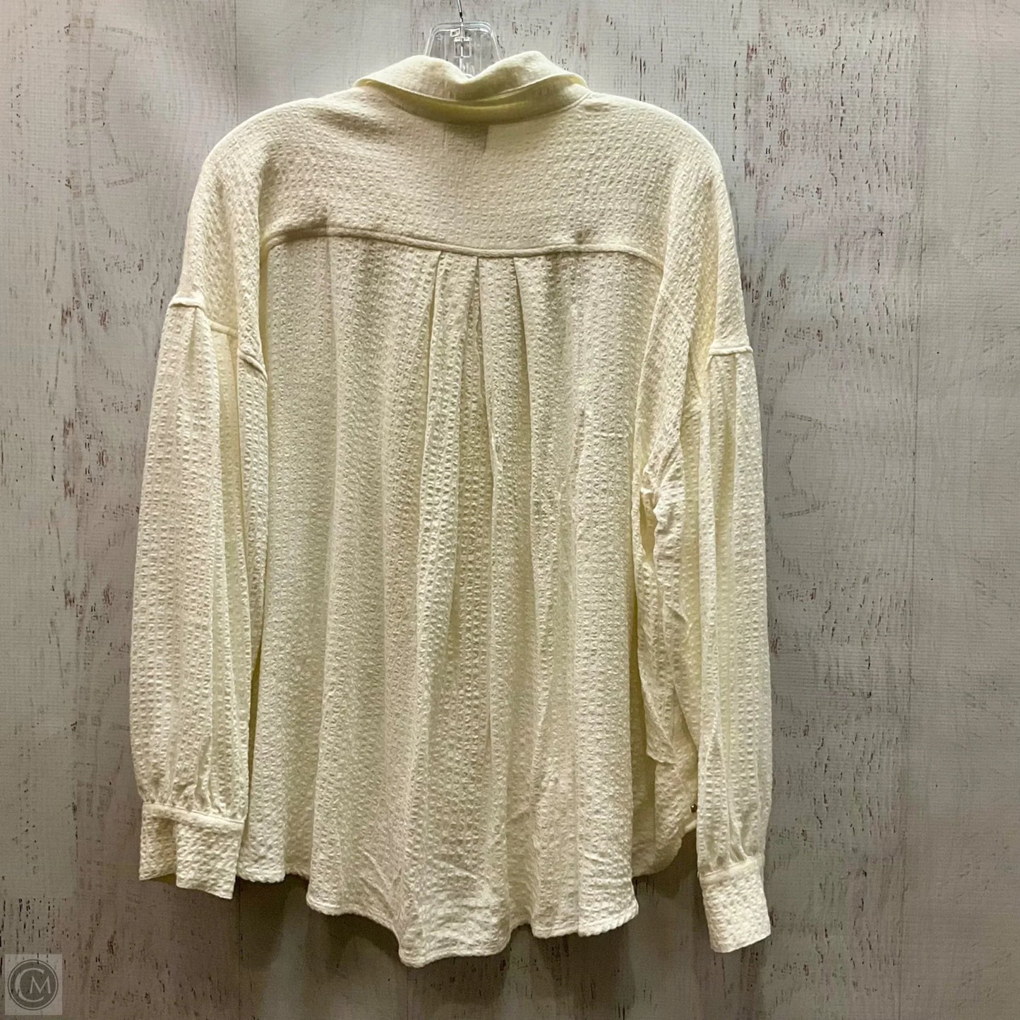 Top Long Sleeve By Bke In White, Size: Xs