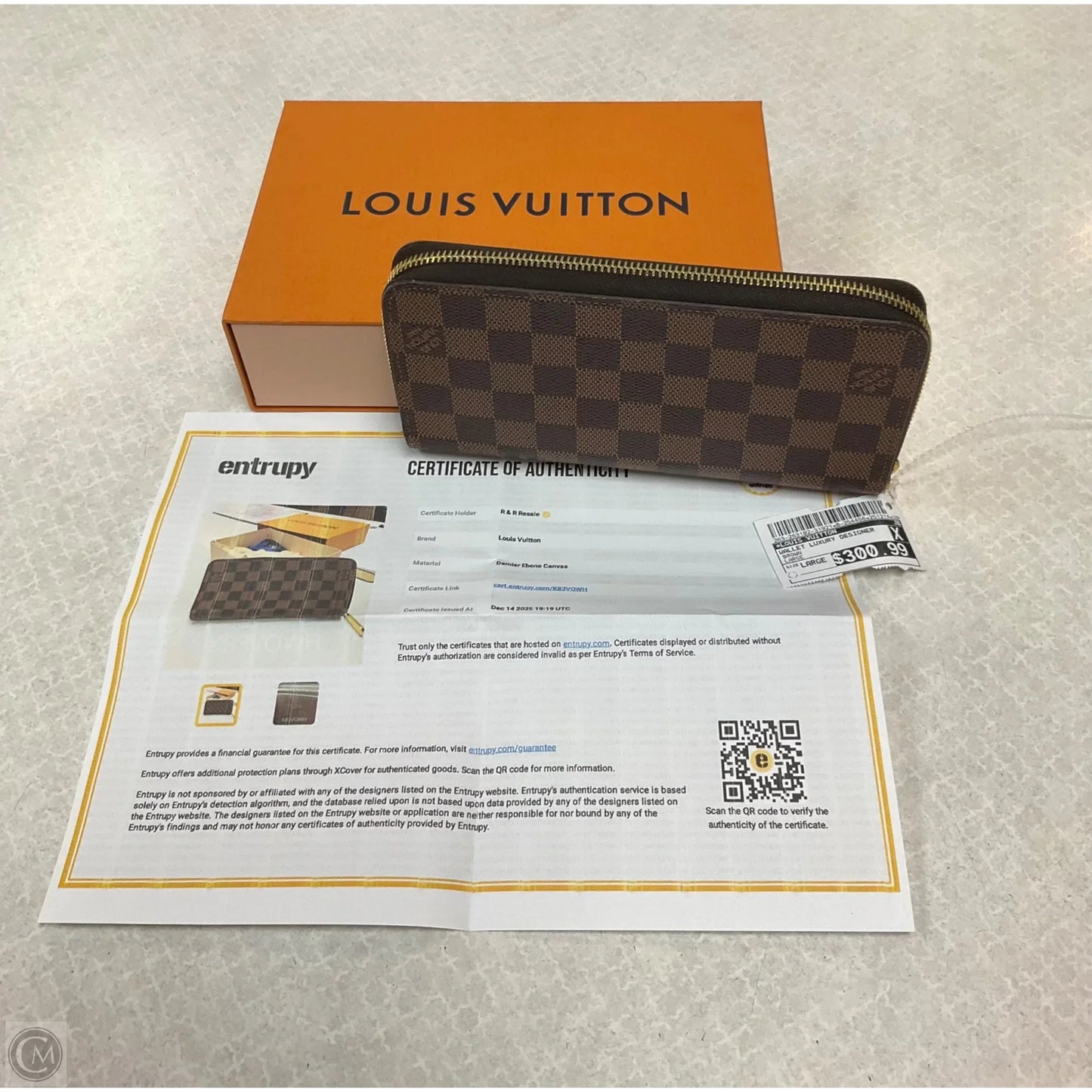 Wallet Luxury Designer By Louis Vuitton, Size: Large