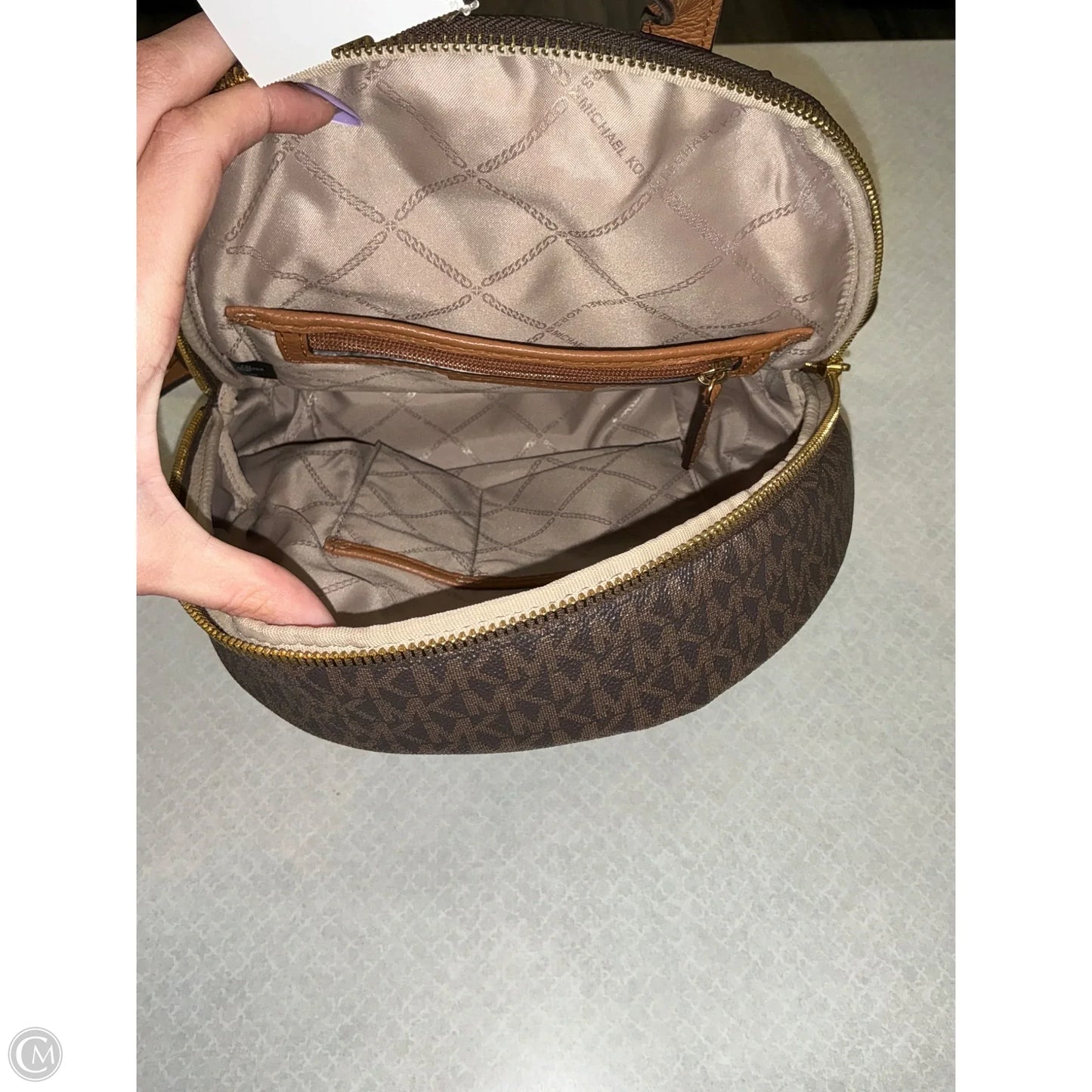 Backpack Designer By Michael Kors, Size: Medium