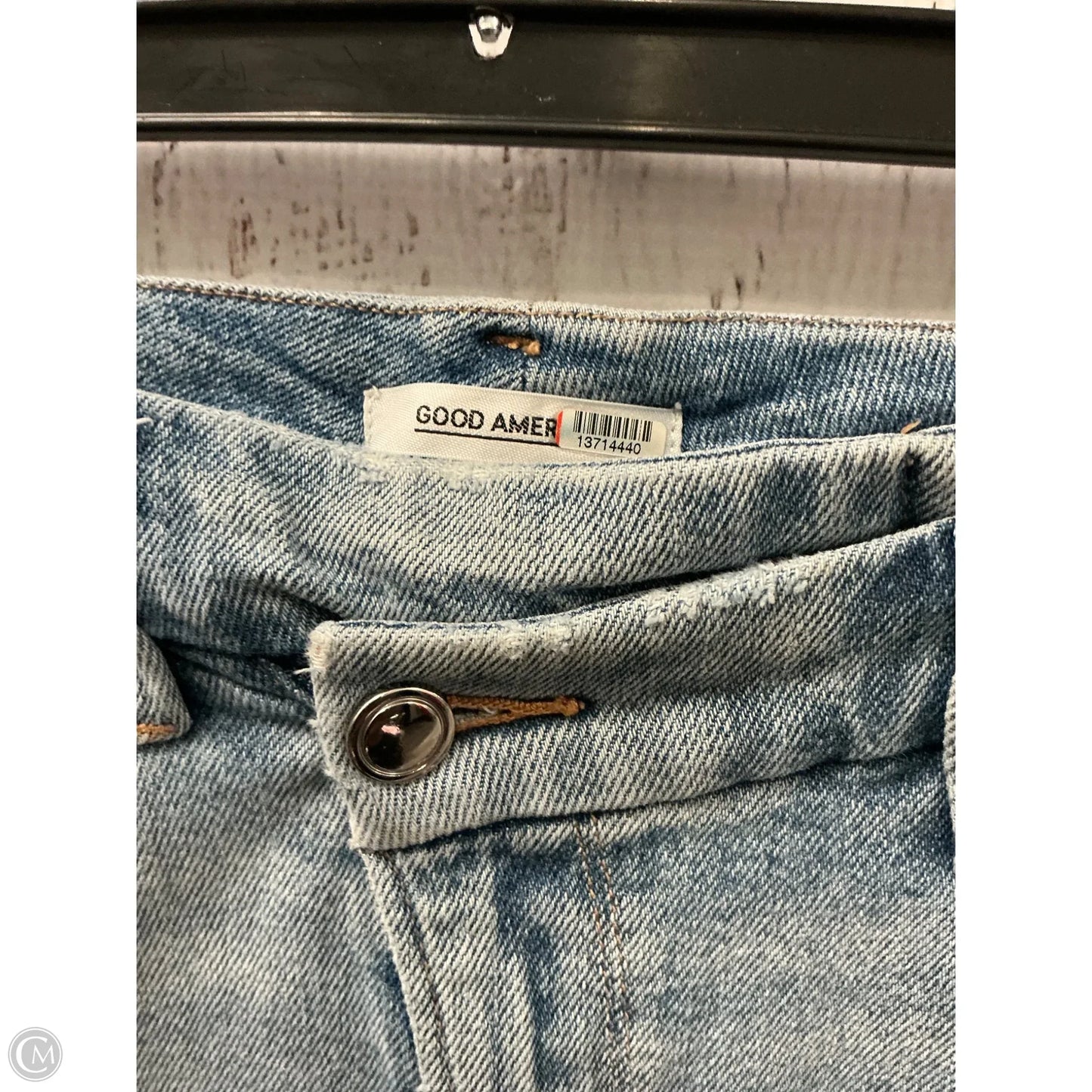 Jeans Skinny By Good American In Blue Denim, Size: 6