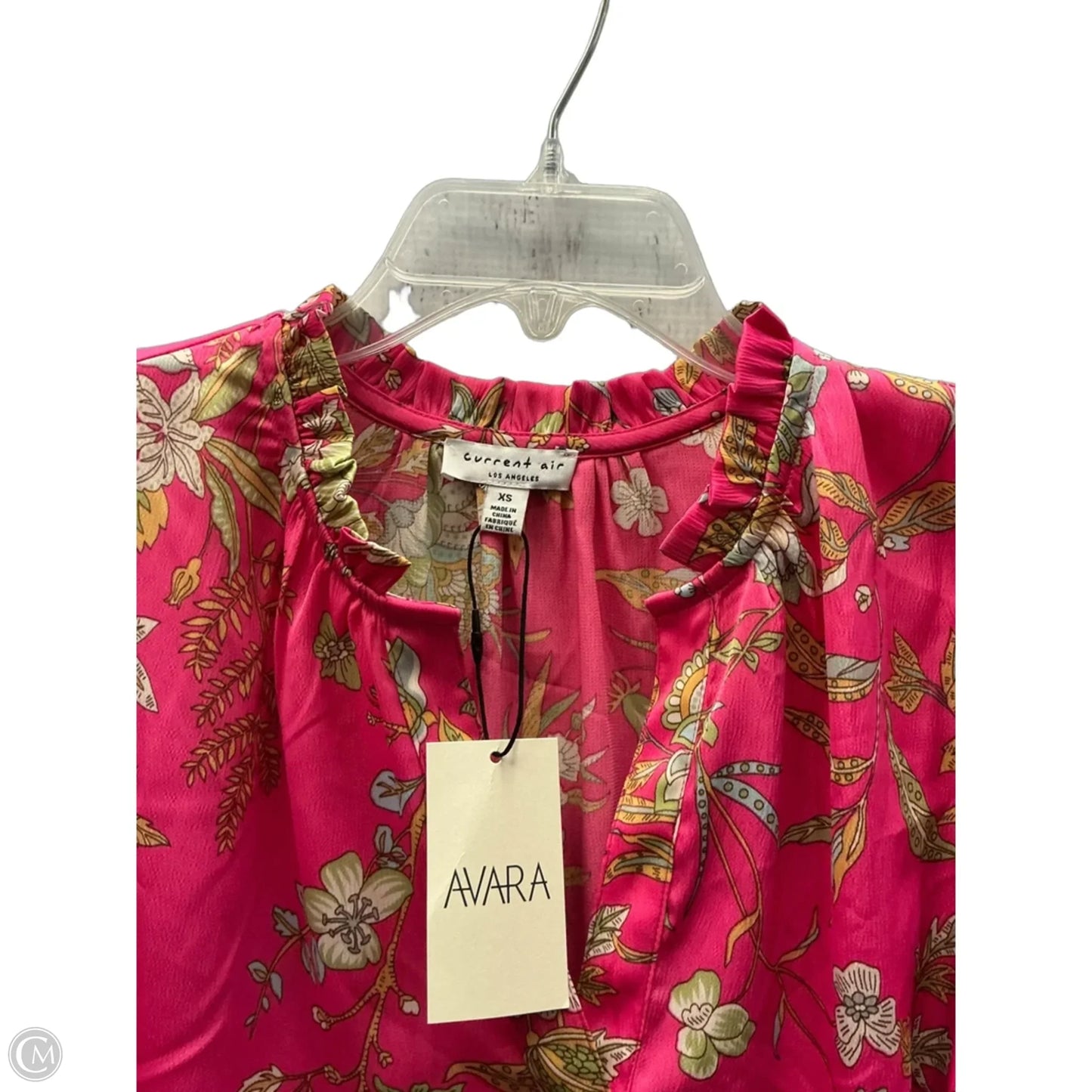 Top Short Sleeve By Current Air In Floral Print, Size: Xs