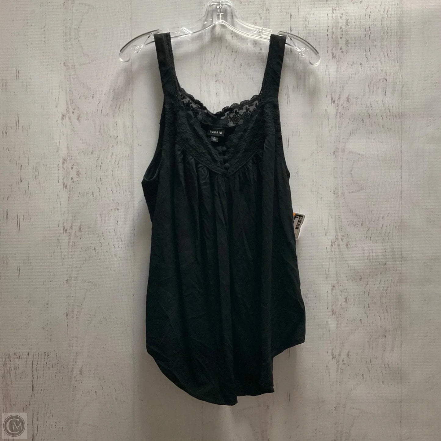 Top Sleeveless By Torrid In Black, Size: 1x
