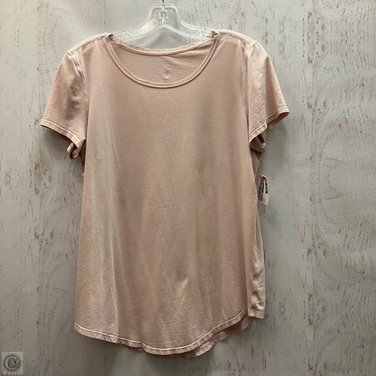 Athletic Top Short Sleeve By Lululemon In Pink, Size: 8