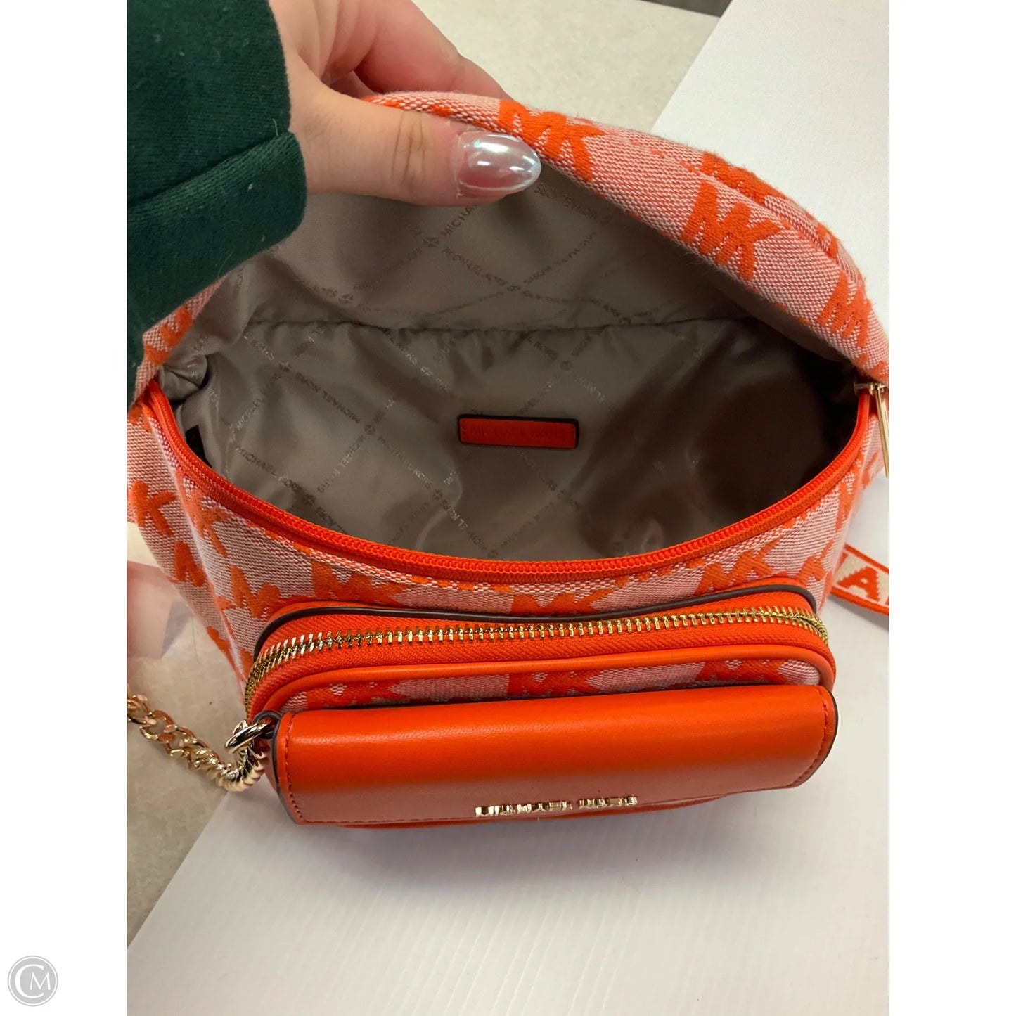 Crossbody Designer By Michael Kors, Size: Medium