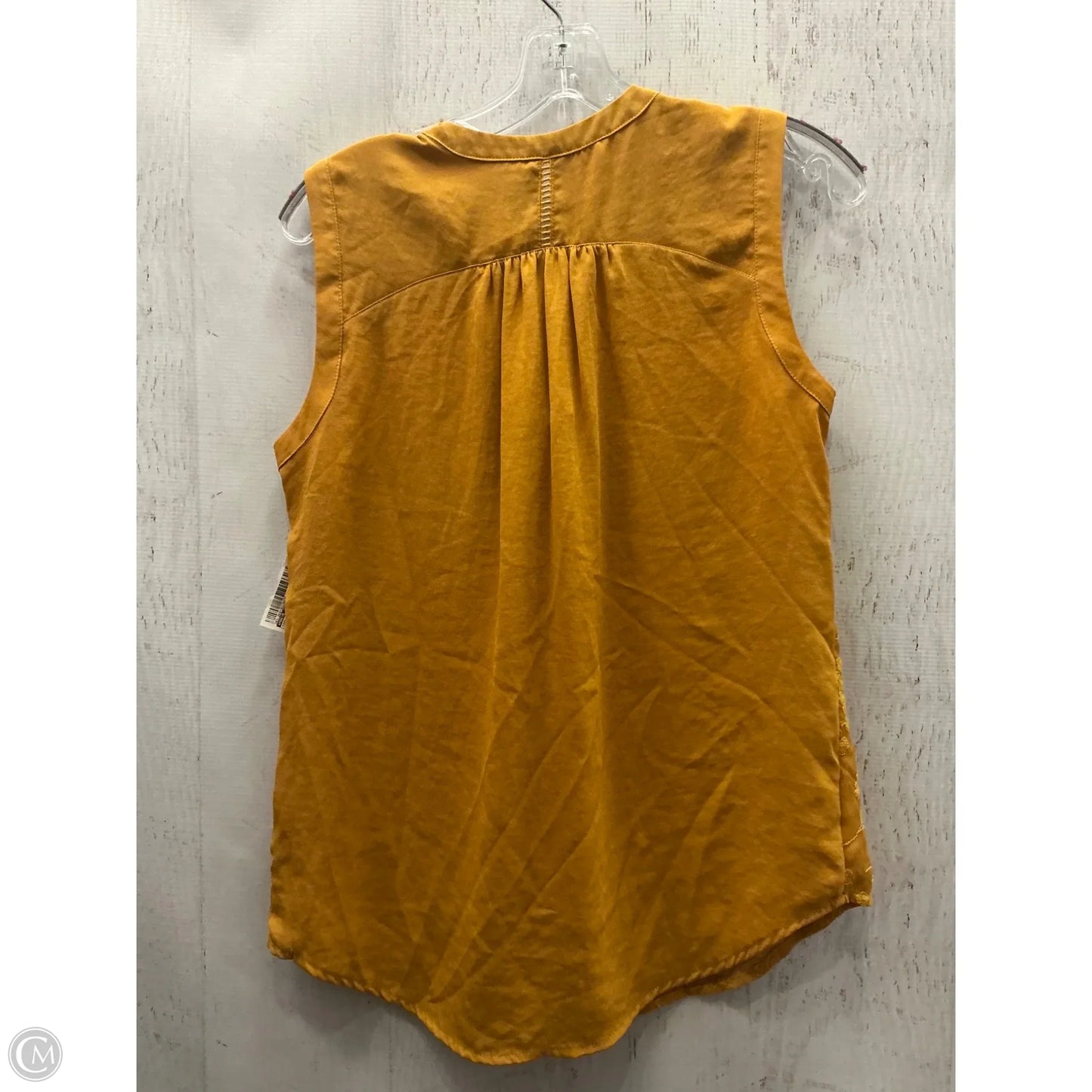 Top Sleeveless By Maeve In Yellow, Size: S