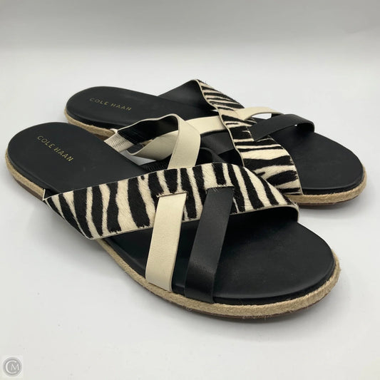 Sandals Flats By Cole-haan In Black, Size: 10