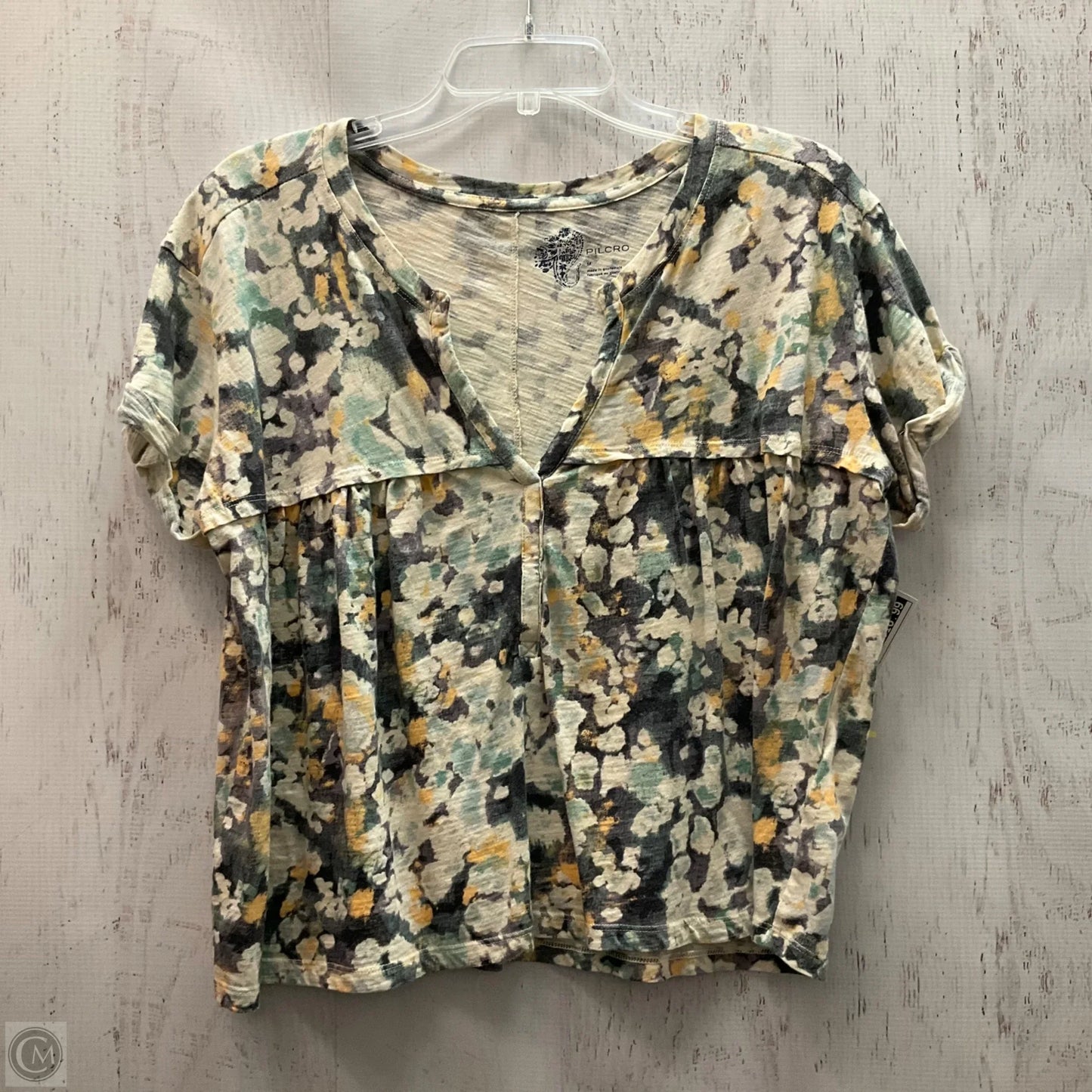 Top Short Sleeve By Pilcro In Multi-colored, Size: M