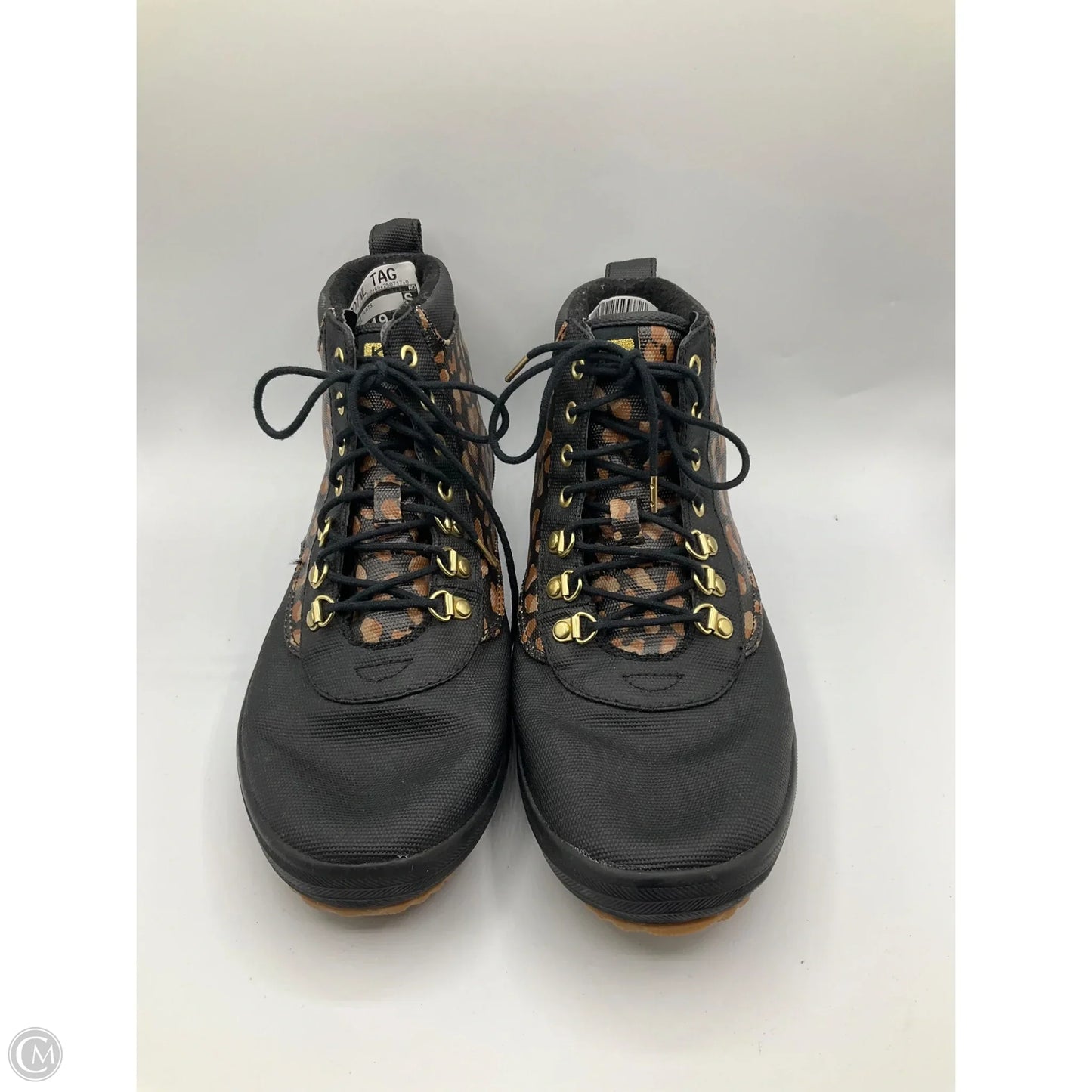 Boots Ankle Flats By Keds In Black & Brown, Size: 9.5