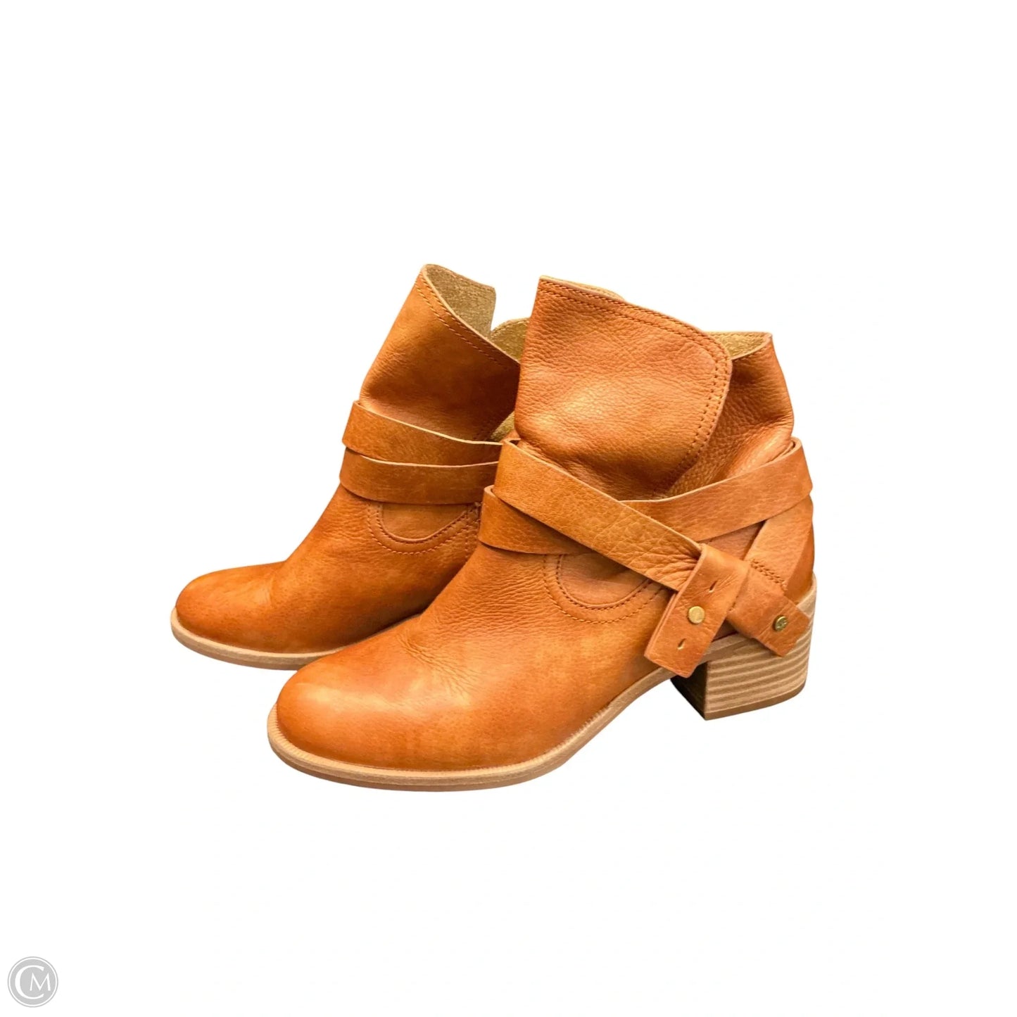 Boots Designer By Ugg In Brown, Size: 7