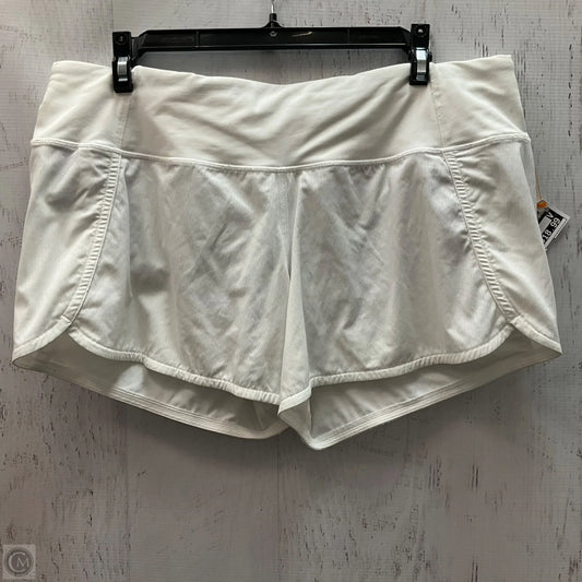 Athletic Shorts By Lululemon In White, Size: 10