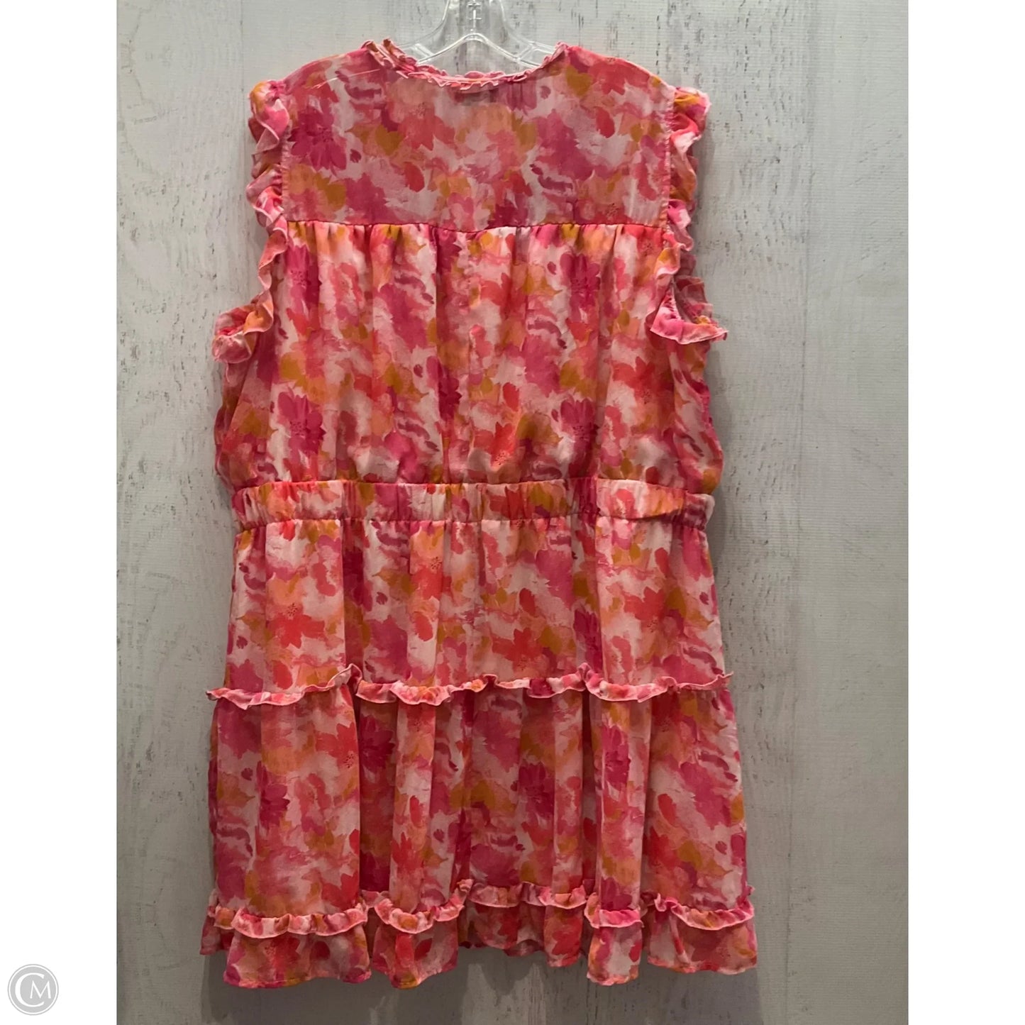 Dress Casual Midi By Ophelia Roe In Pink, Size: 3x