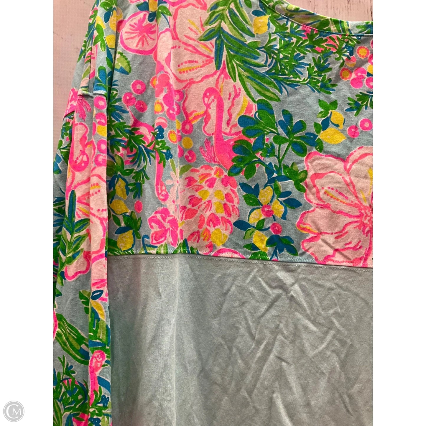 Top Long Sleeve Designer By Lilly Pulitzer In Blue, Size: S