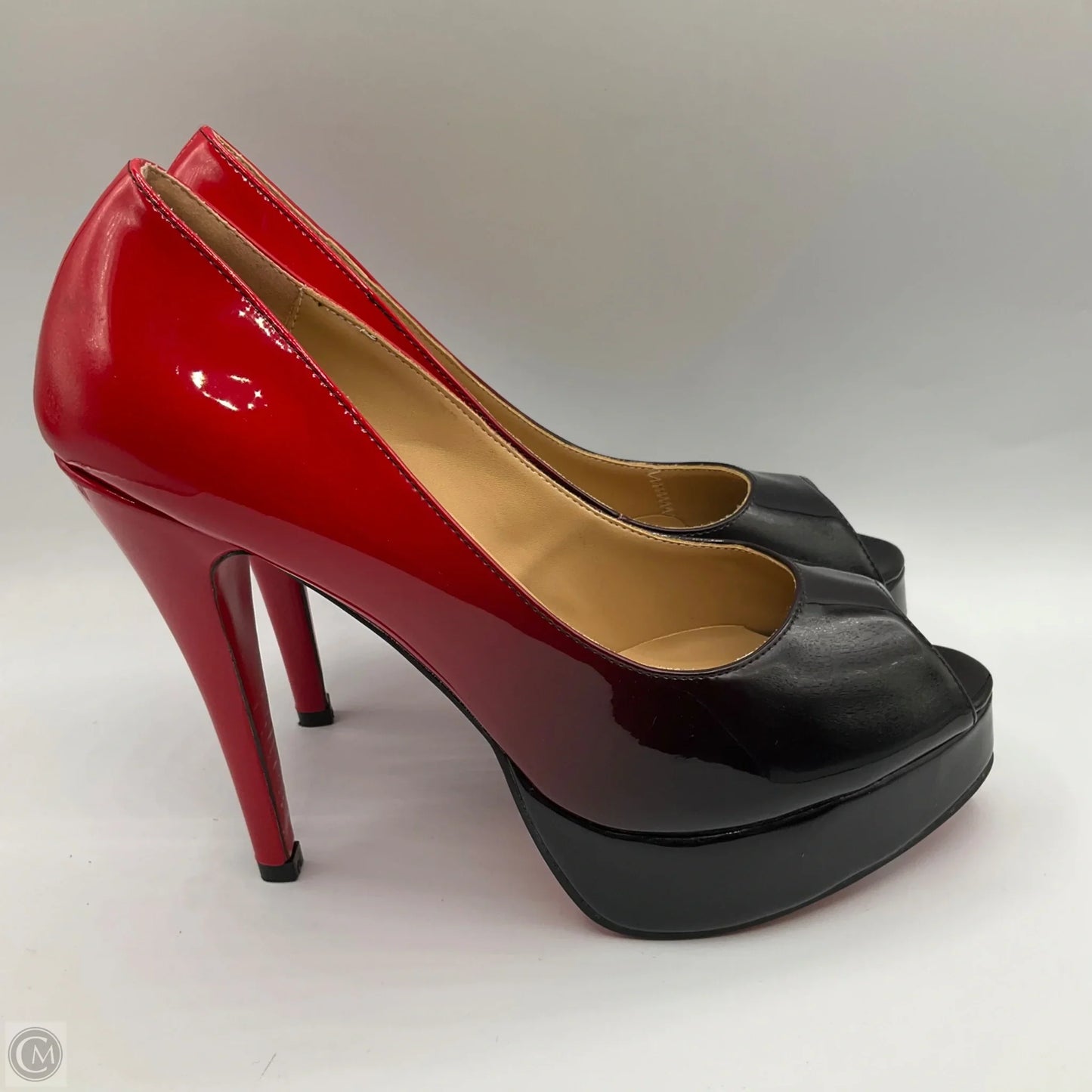 Shoes Luxury Designer By Christian Louboutin In Red, Size: 10