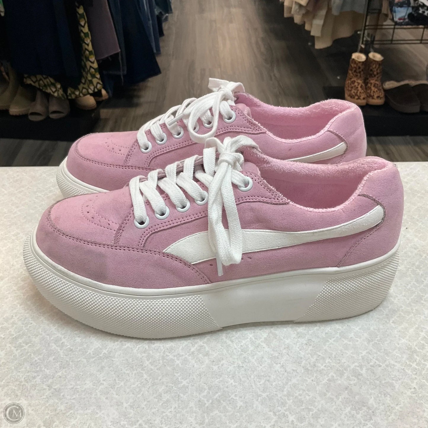 Shoes Athletic By Madden Girl In Pink, Size: 7