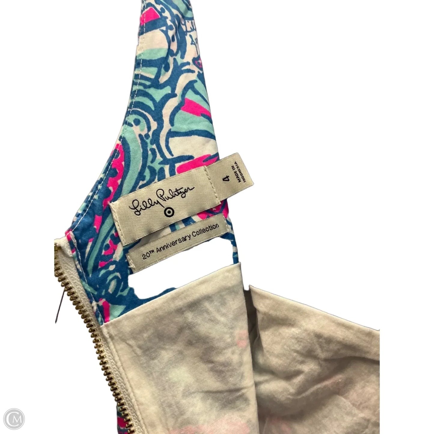 Dress Designer By Lilly Pulitzer In Blue & Pink, Size: 4