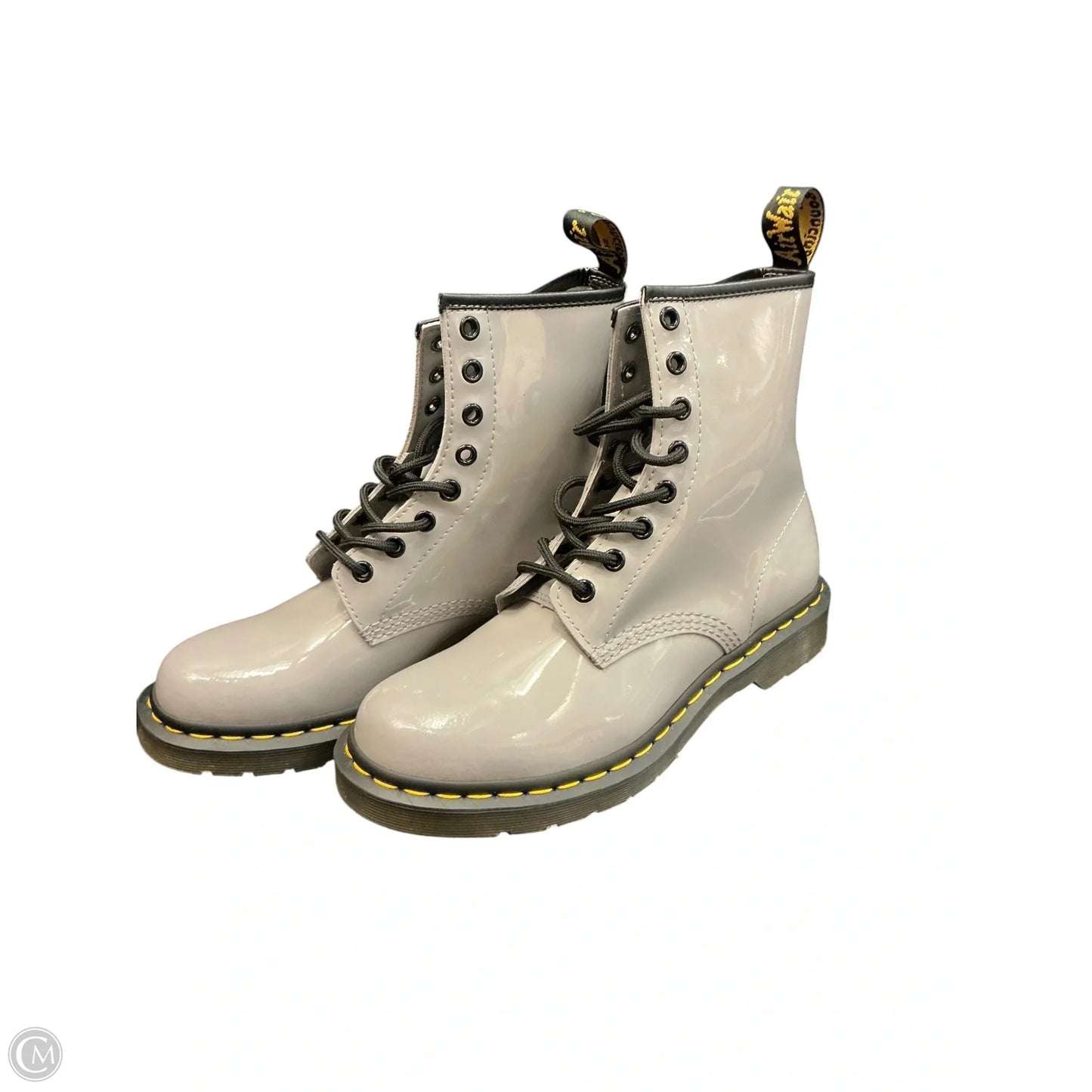 Boots Mid-calf Flats By Dr Martens In Grey, Size: 8