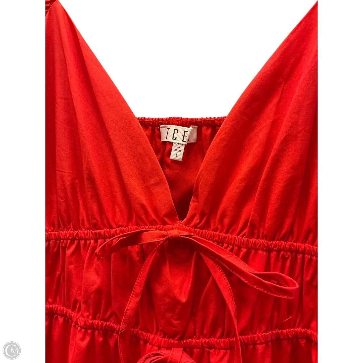 Dress Casual Maxi By Tcec In Red, Size: L