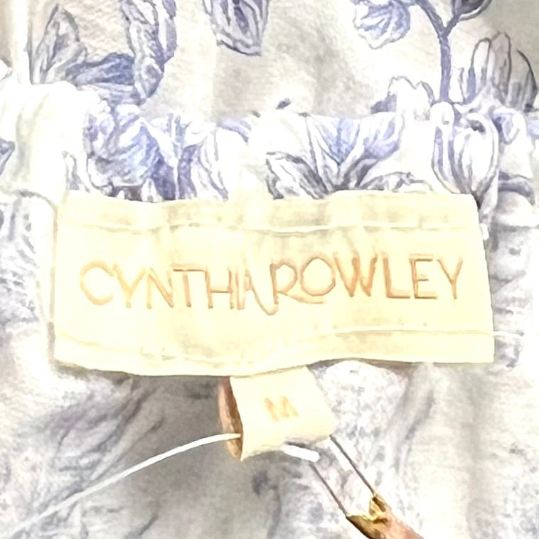 Top 3/4 Sleeve By Cynthia Rowley In Blue & White, Size: M