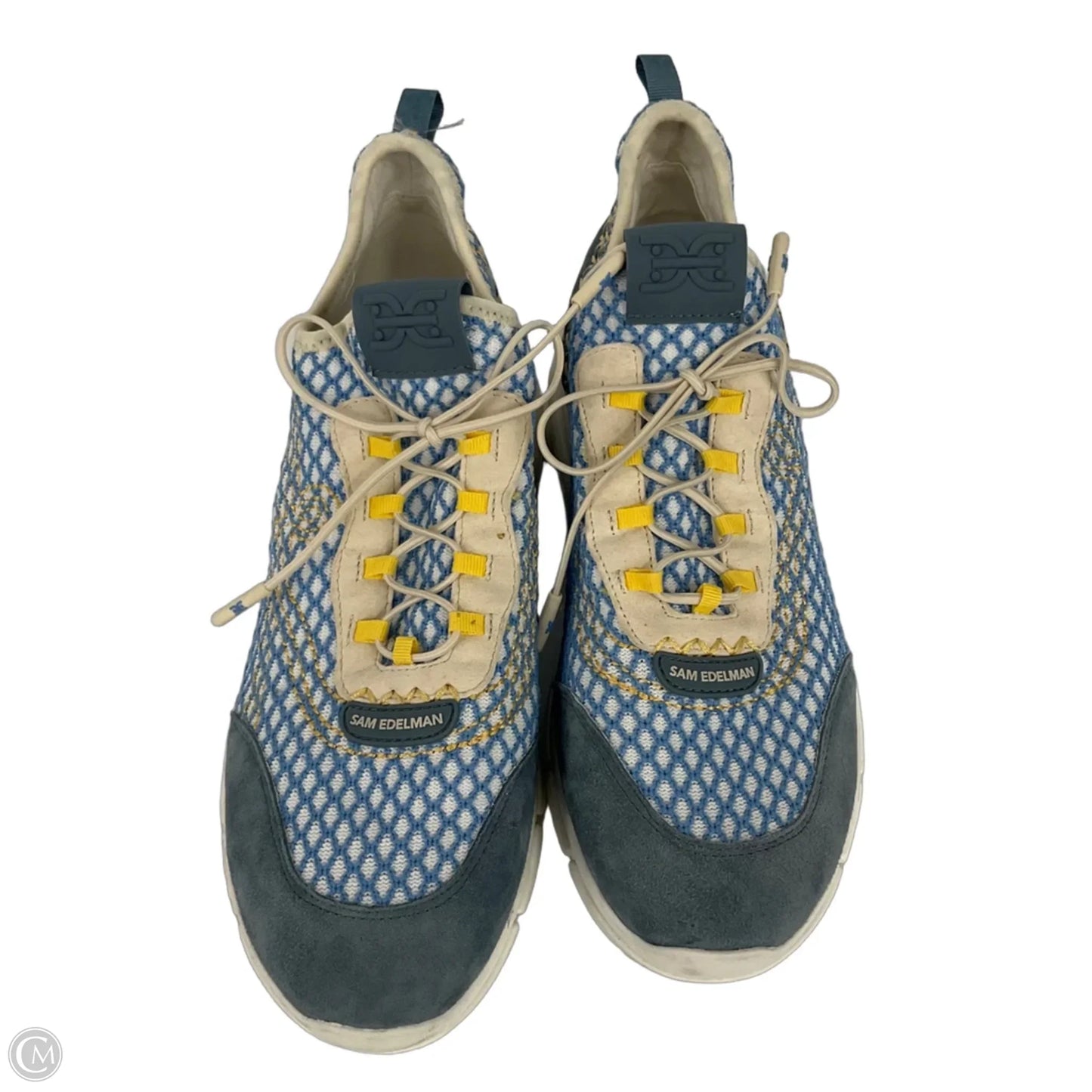 Shoes Sneakers By Sam Edelman In Blue & Yellow, Size: 10