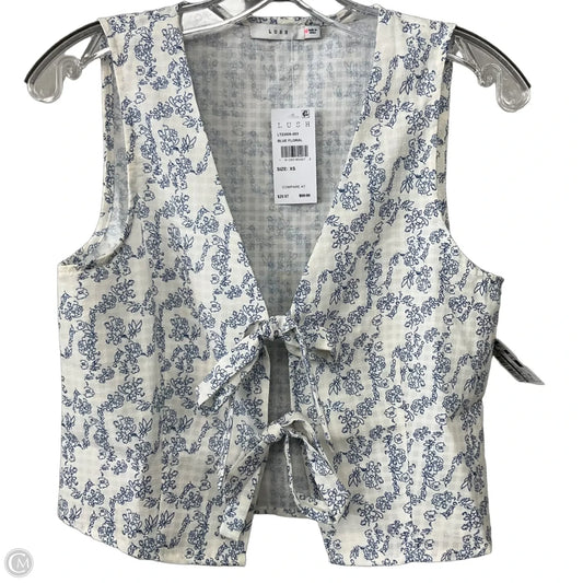 Top Sleeveless By Lush In Floral Print, Size: Xs