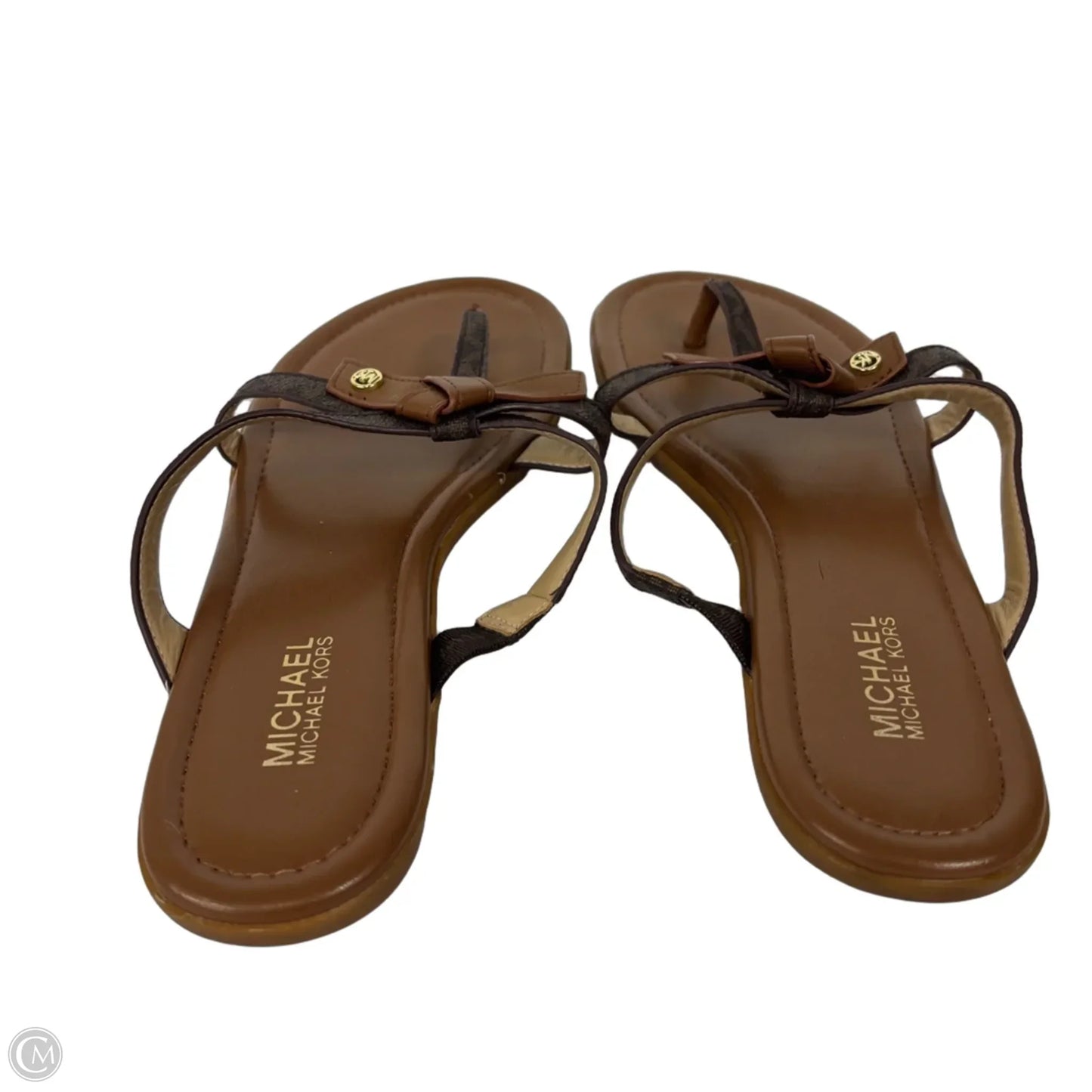 Sandals Flats By Michael By Michael Kors In Brown, Size: 8.5