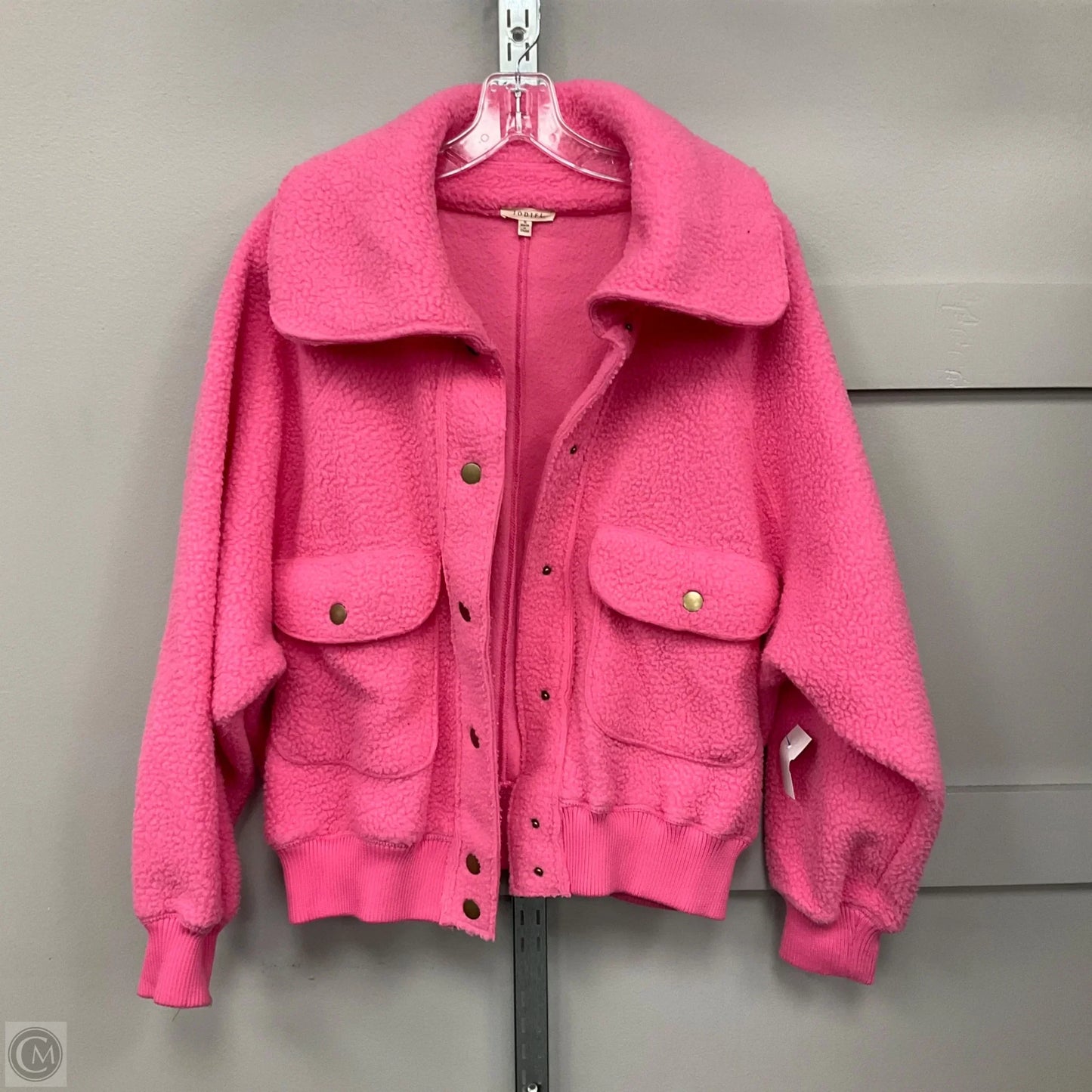 Jacket Fleece By Jodifl In Pink, Size: S