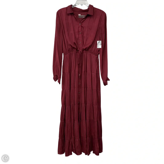 Dress Casual Maxi By Anthropologie In Red, Size: S