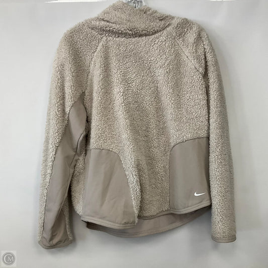 Sweatshirt Hoodie By Nike In Beige, Size: M
