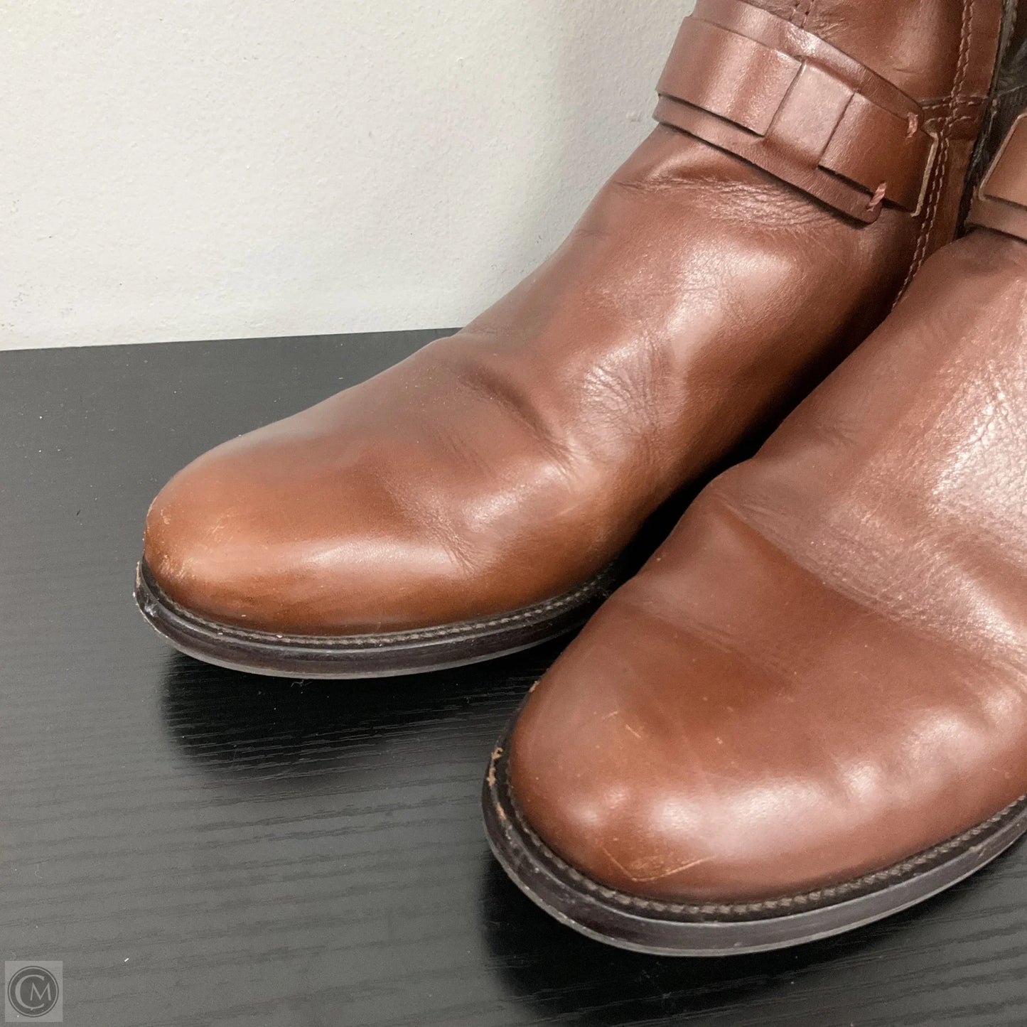 Boots Designer By Tory Burch In Brown, Size: 10