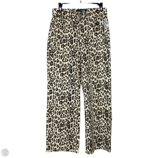 Jeans Straight By Fashion Nova In Animal Print, Size: 0