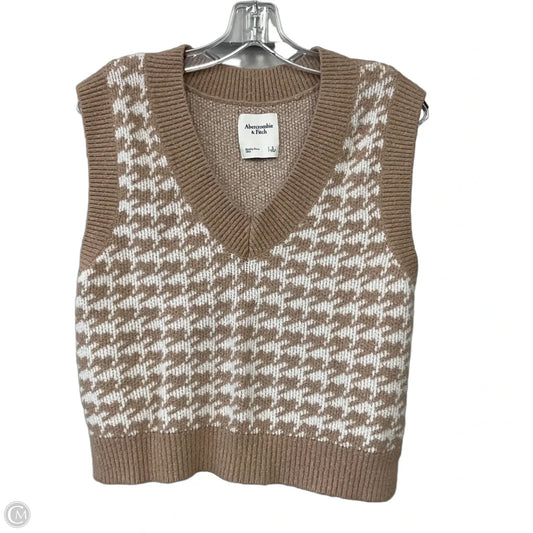 Vest Sweater By Abercrombie And Fitch In Brown, Size: S