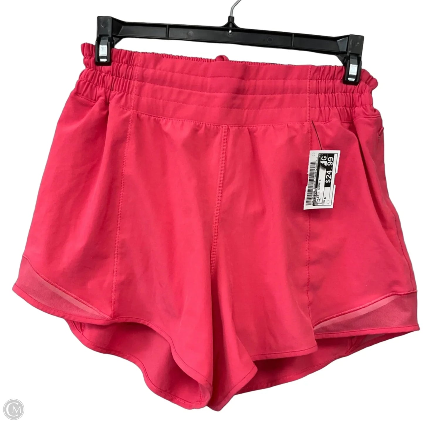 Athletic Shorts By Lululemon In Pink, Size: 6