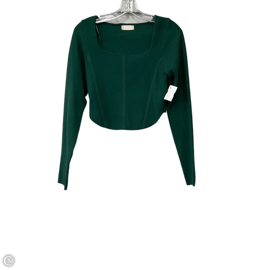 Top Long Sleeve By Altard State In Green, Size: L