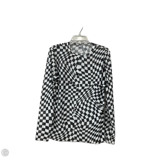 Top Long Sleeve By Cmf In Black & White, Size: Xxl