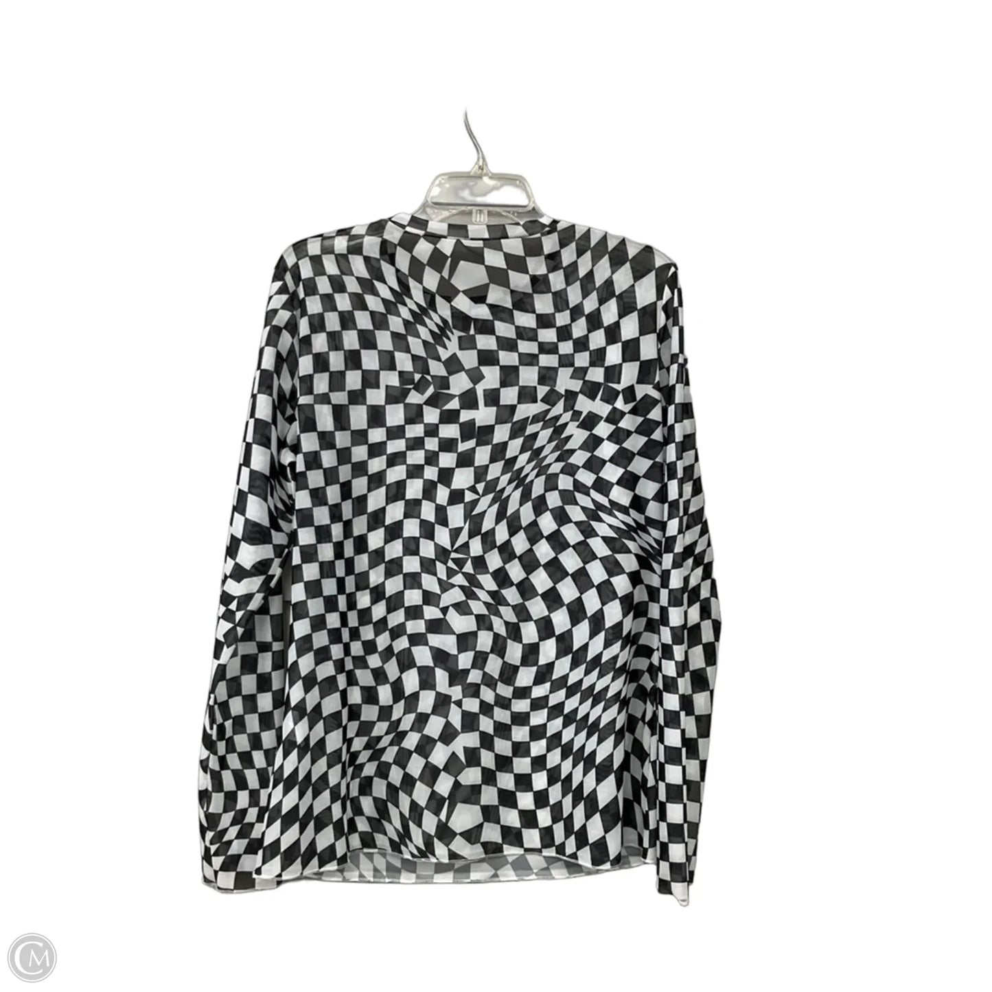Top Long Sleeve By Cmf In Black & White, Size: Xxl