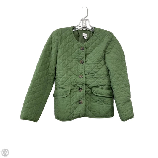 Jacket Puffer & Quilted By J. Crew In Green, Size: 0p